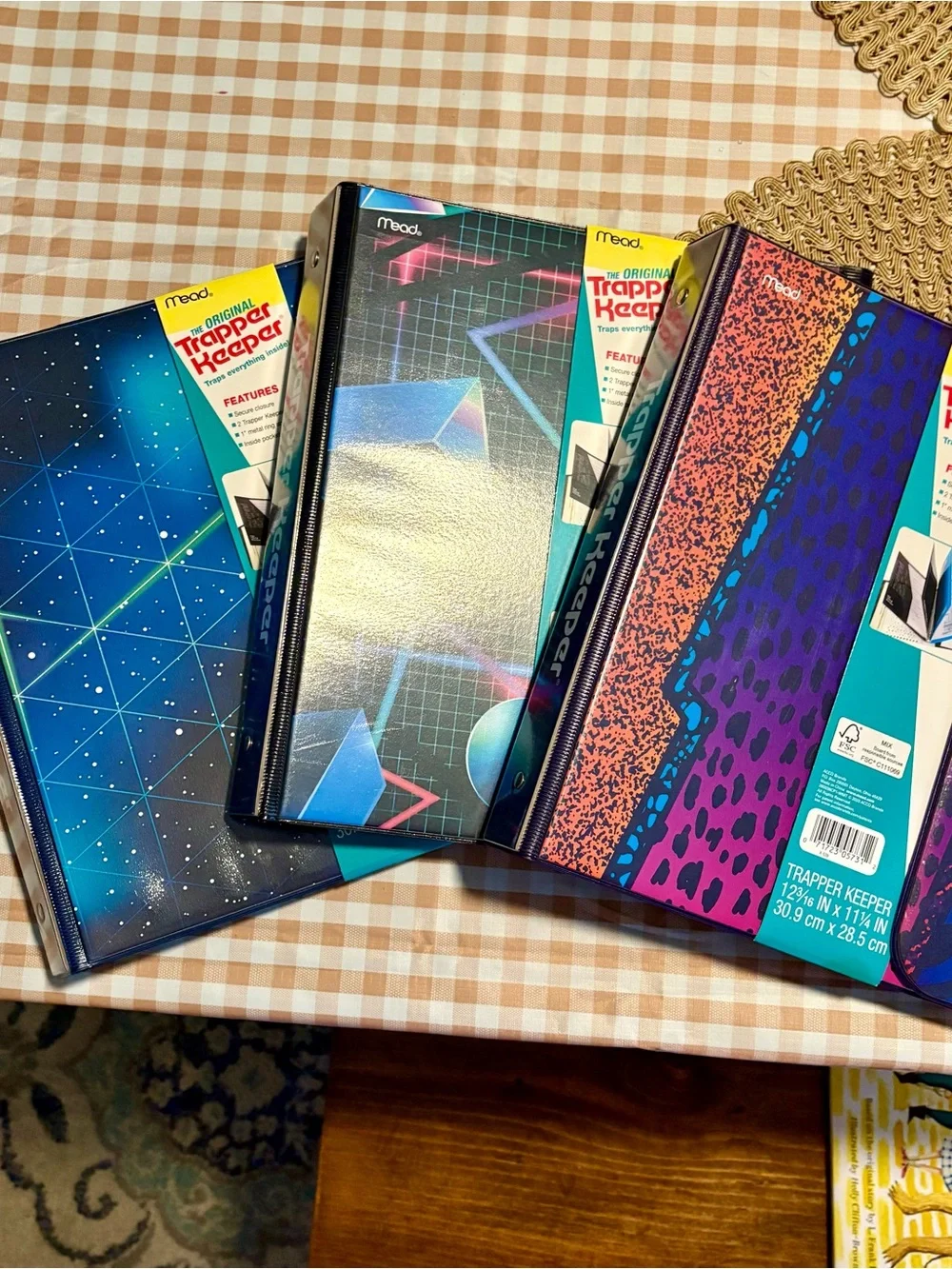 Trapper Keeper by Mead. All 3 new! Retro Prints of the 80s/90s Back to School